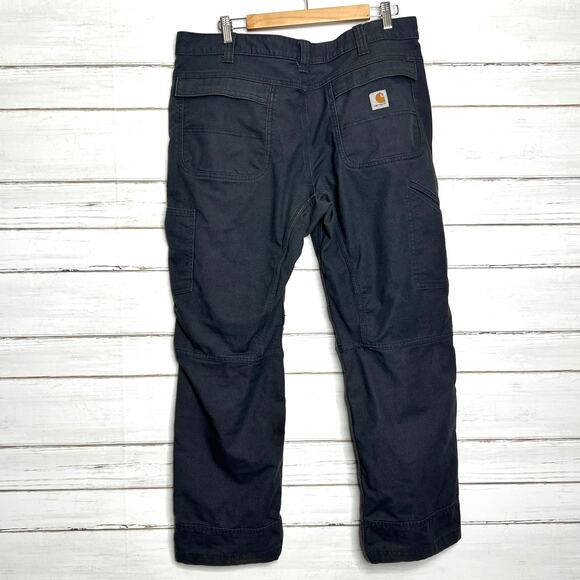 Carhartt Full Swing Pants Relaxed Fit Grey Size 38x30 - Picture 2 of 10